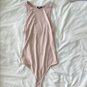 Express Light Pink Sleeveless Bodysuit